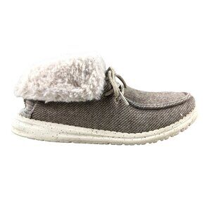 Hey Dude Women's Size 6 Britt Nut Brown Faux Fur Ankle Booties Boots Shoes